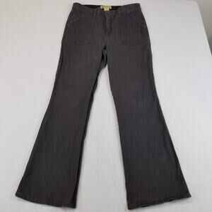 Democracy Jeans Womens 12 Gray Skyrise Booty Lift Flare Stretch Denim Bootcut